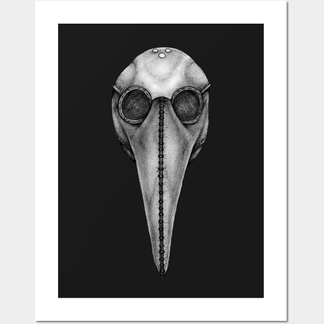 Plague Doctor Mask Wall Art by ChePanArt